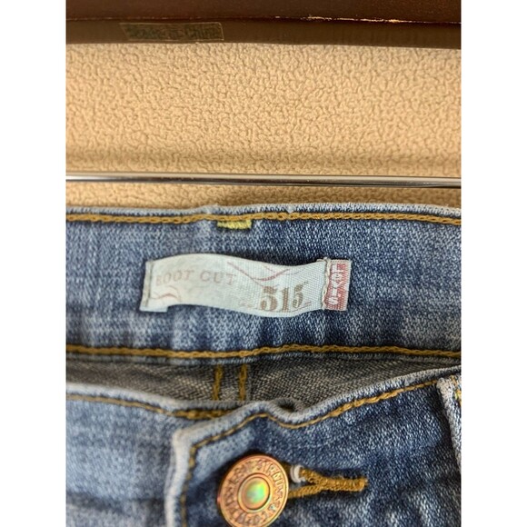 Levi's Jeans Women's 6L (28x31) Long Blue 515 Denim Mid Rise Bootcut Pants Rodeo - Picture 3 of 12